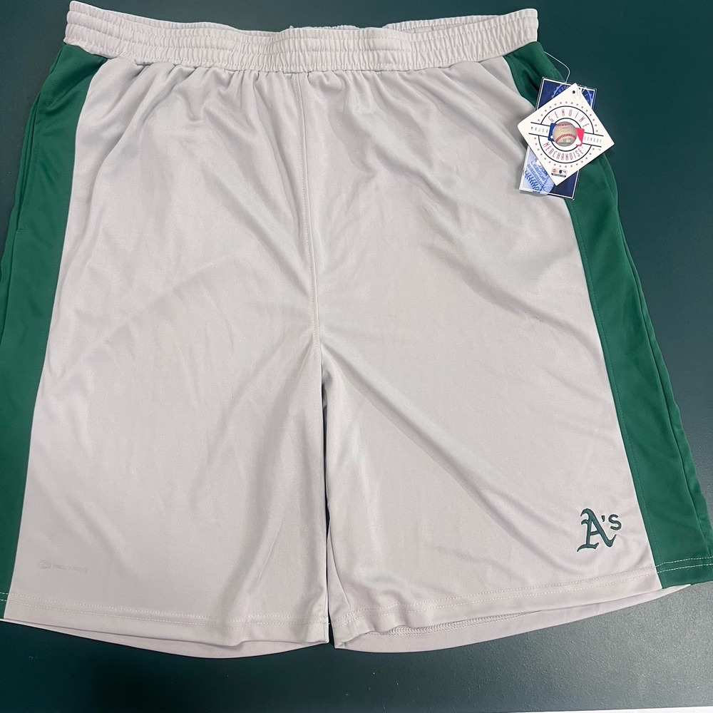 Vintage Oakland A's Shorts XL 40-42 True Fan MLB Genuine Merchandise NWT